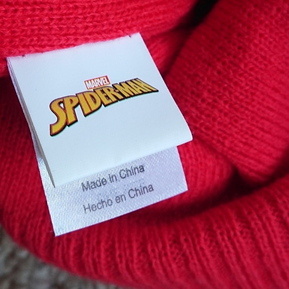 Red Spider Hero Knit Beanie for Kids - Picture 5 of 9